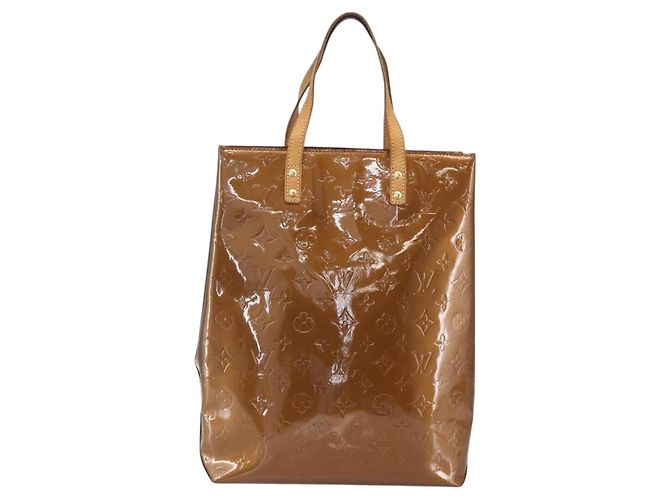 LOUIS VUITTON Monogram Vernis Reade MM Hand Bag Bronze M91143 LV Auth ep12070 - view 13
