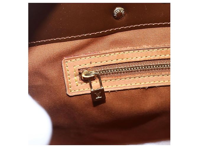 LOUIS VUITTON Monogram Vernis Reade MM Hand Bag Bronze M91143 LV Auth ep12070 - view 17