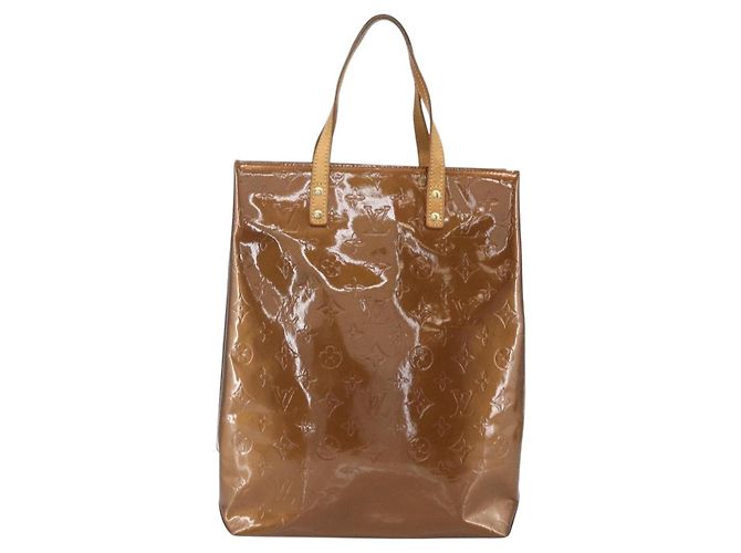 LOUIS VUITTON Monogram Vernis Reade MM Hand Bag Bronze M91143 LV Auth ep12070 - view 2