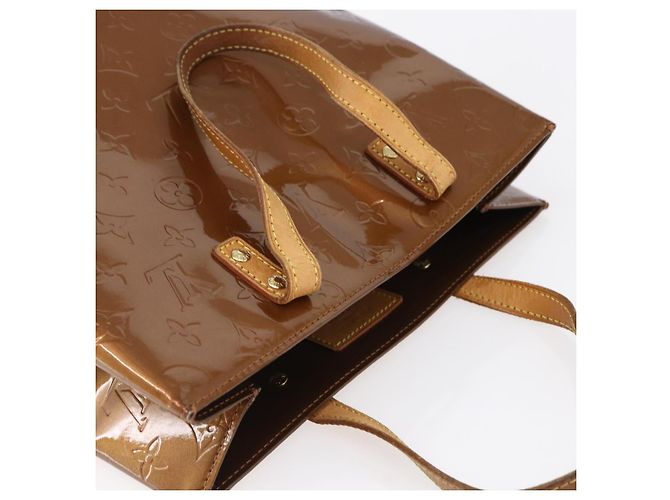 LOUIS VUITTON Monogram Vernis Reade MM Hand Bag Bronze M91143 LV Auth ep12070 - view 6