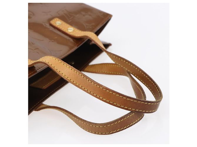 LOUIS VUITTON Monogram Vernis Reade MM Hand Bag Bronze M91143 LV Auth ep12070 - view 7
