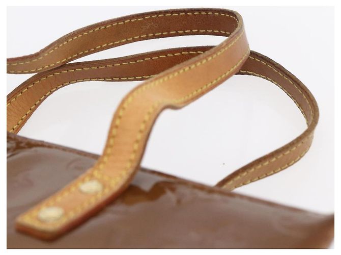 LOUIS VUITTON Monogram Vernis Reade MM Hand Bag Bronze M91143 LV Auth ep12070 - view 8
