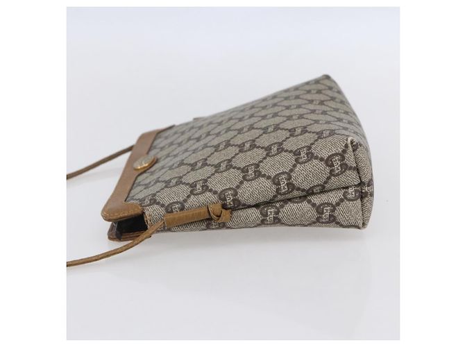 Borsa a Spalla GUCCI GG Plus Supreme PVC Beige Oro Auth th6453 D'oro - vista 4