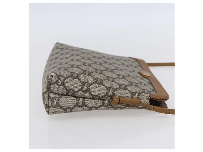 Borsa a Spalla GUCCI GG Plus Supreme PVC Beige Oro Auth th6453 D'oro - vista 5