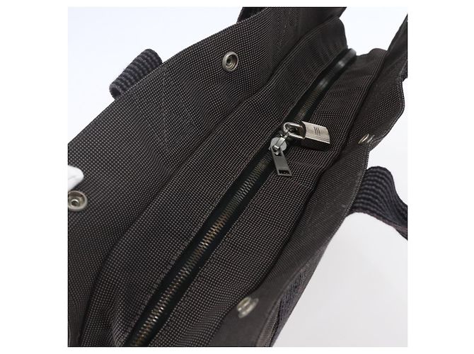 Hermès HERMES Handtasche Her Line MM aus grauem Canvas Auth 148658 Braun - Ansicht 6