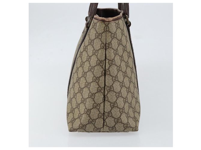 Gucci Borsa Tote GG Supreme in PVC beige argento 114595 Auth ep12164 - vista 4