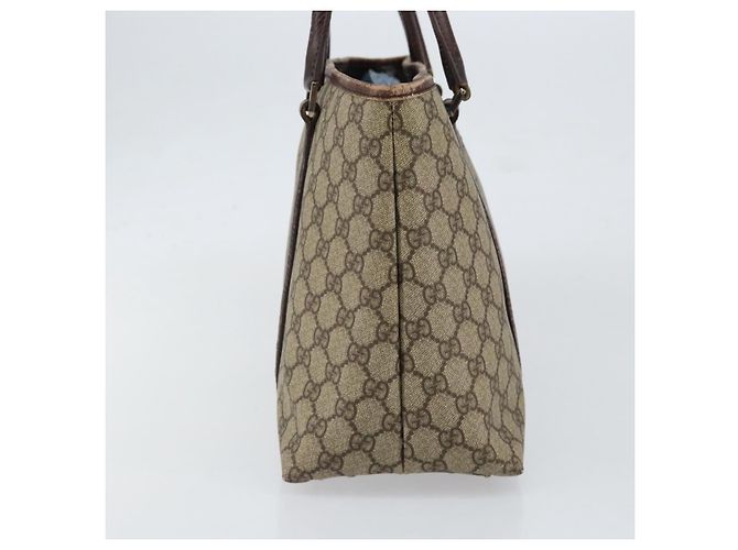 Gucci Borsa Tote GG Supreme in PVC beige argento 114595 Auth ep12164 - vista 5