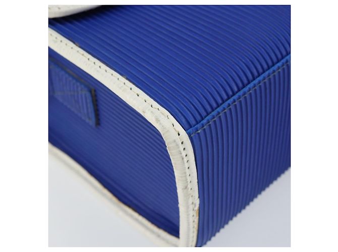 Borsa a Spalla FENDI in Gomma Blu Argento Autentica 142445 - vista 15