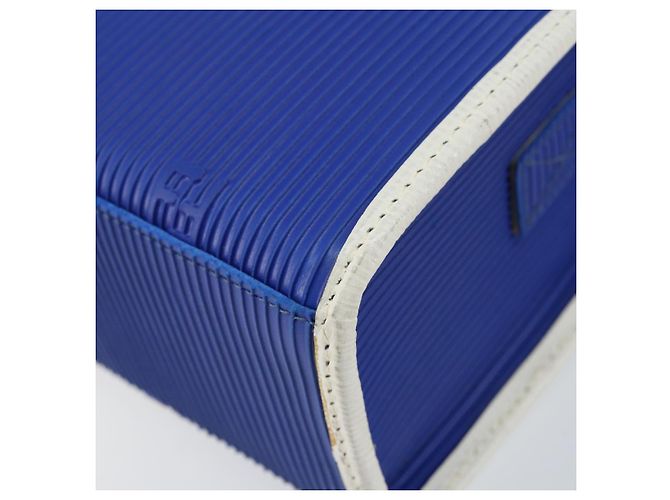 Borsa a Spalla FENDI in Gomma Blu Argento Autentica 142445 - vista 16