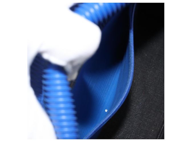 Borsa a Spalla FENDI in Gomma Blu Argento Autentica 142445 - vista 22