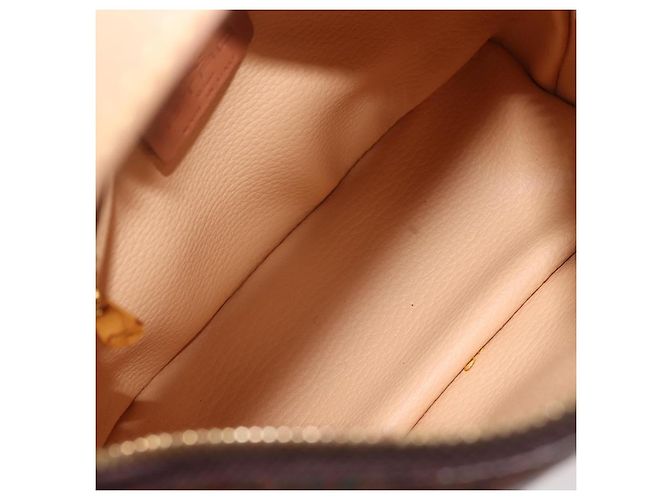 Borsa a mano ETRO in pelle PVC marrone e oro Auth am9050 D'oro - vista 11