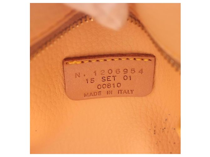 Borsa a mano ETRO in pelle PVC marrone e oro Auth am9050 D'oro - vista 12