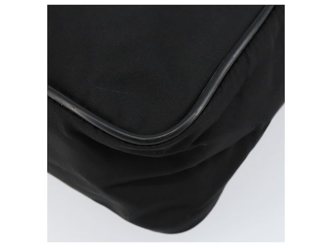 Borsa a Spalla PRADA Nylon Nera Argento Autentica 154524 Nero - vista 11