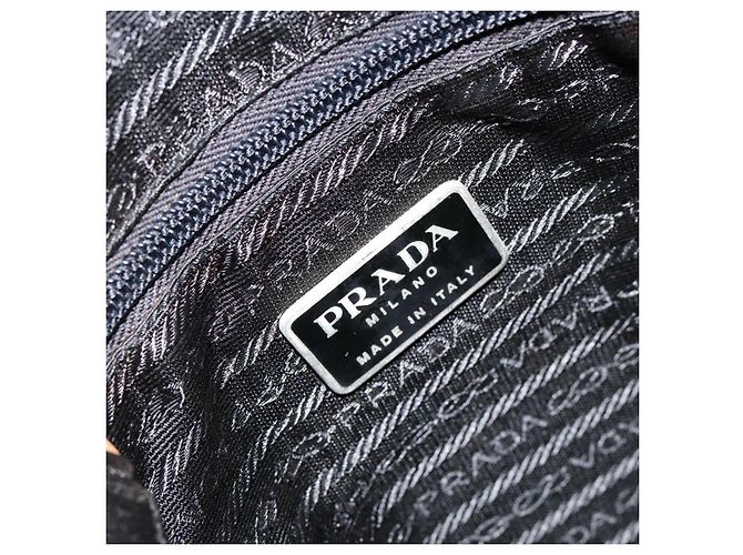 Borsa a Spalla PRADA Nylon Nera Argento Autentica 154524 Nero - vista 16