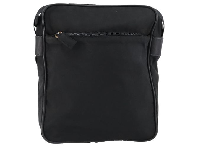 Borsa a Spalla PRADA Nylon Nera Argento Autentica 154524 Nero - vista 2