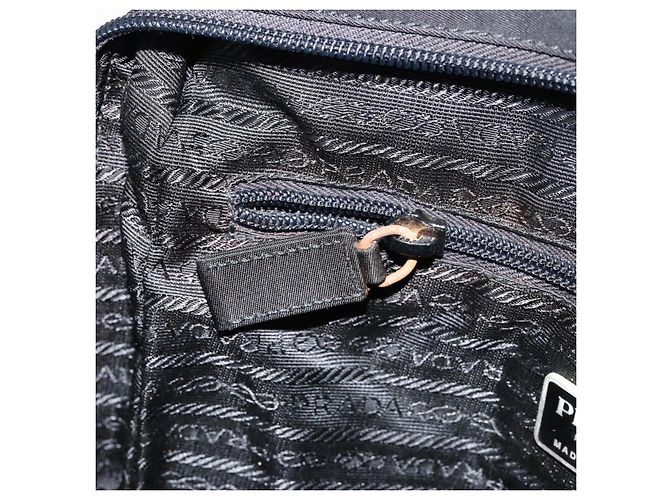 Borsa a Spalla PRADA Nylon Nera Argento Autentica 154524 Nero - vista 20
