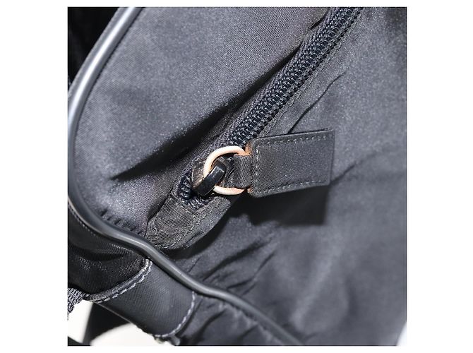 Borsa a Spalla PRADA Nylon Nera Argento Autentica 154524 Nero - vista 22