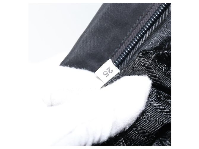 Borsa a Spalla PRADA Nylon Nera Argento Autentica 154524 Nero - vista 24