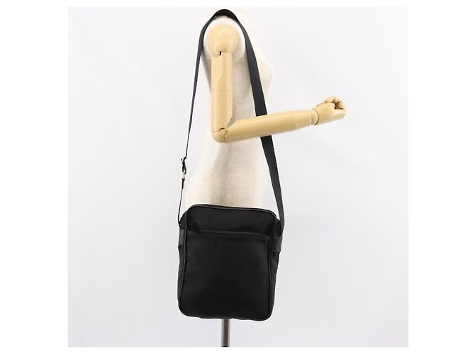 Borsa a Spalla PRADA Nylon Nera Argento Autentica 154524 Nero - vista 25
