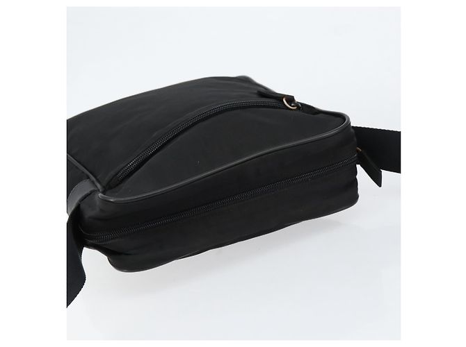 Borsa a Spalla PRADA Nylon Nera Argento Autentica 154524 Nero - vista 6