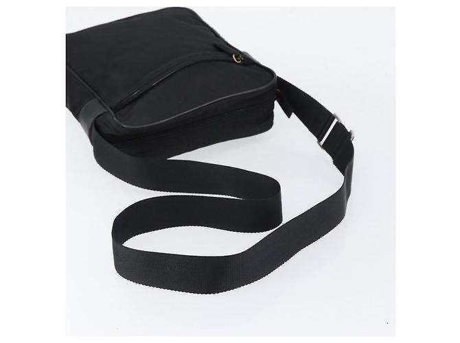 Borsa a Spalla PRADA Nylon Nera Argento Autentica 154524 Nero - vista 7