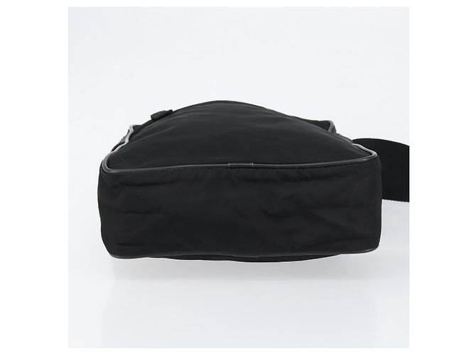 Borsa a Spalla PRADA Nylon Nera Argento Autentica 154524 Nero - vista 9