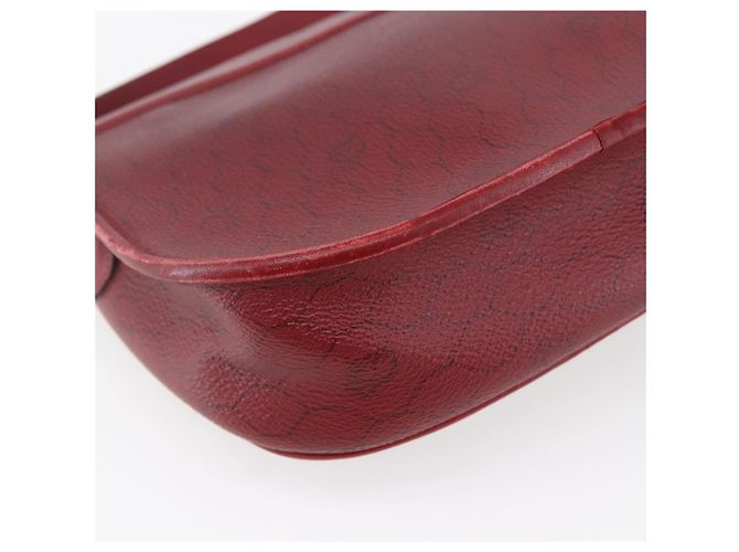Borsa a spalla in tela a nido d'ape PVC rossa e oro Auth BA8404 Christian Dior Rosso D'oro - vista 13