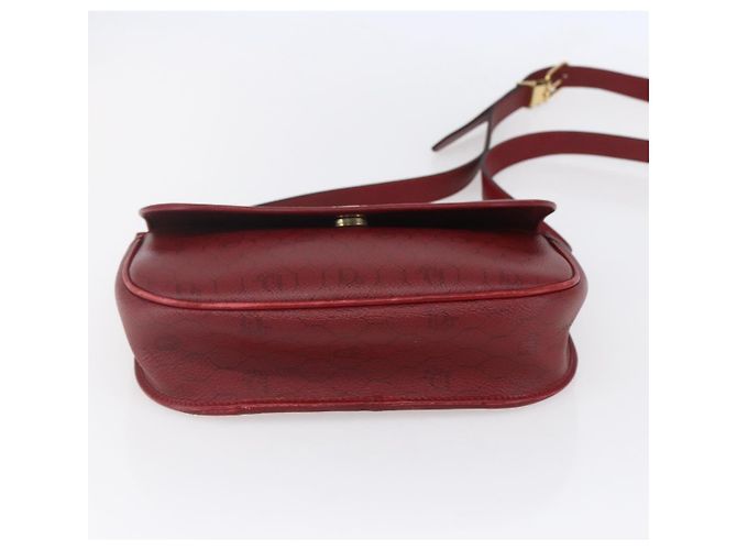 Borsa a spalla in tela a nido d'ape PVC rossa e oro Auth BA8404 Christian Dior Rosso D'oro - vista 9