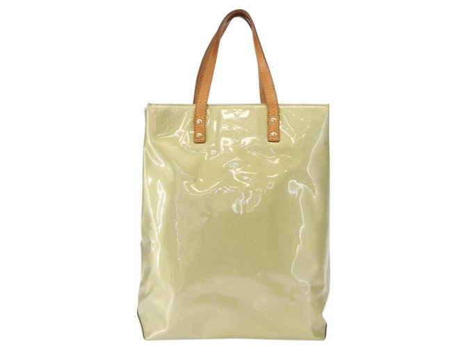 LOUIS VUITTON Borsa a mano Monogram Vernis Reade MM Grigio M91142 LV Auth 154344 - vista 13