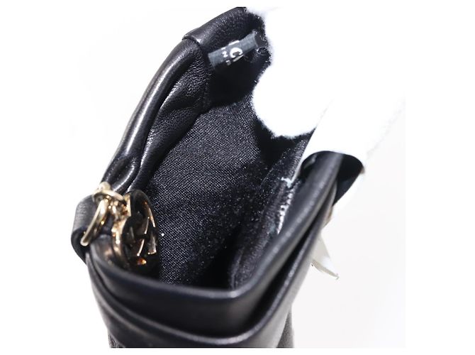 GUCCI LOVELY HANDSCHUHE AUS SCHWARZEM LEDER AUTHENTISCH BA7287V - Ansicht 10