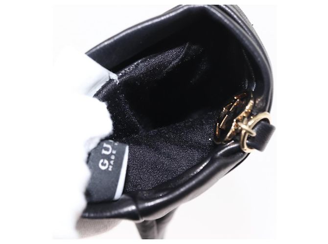 GUCCI LOVELY HANDSCHUHE AUS SCHWARZEM LEDER AUTHENTISCH BA7287V - Ansicht 9