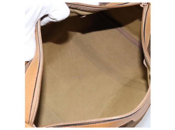 Gucci Borsa Boston Micro GG in tela beige e oro Auth ep11245 D'oro - vista 11