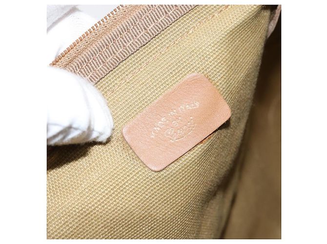 Gucci Borsa Boston Micro GG in tela beige e oro Auth ep11245 D'oro - vista 12