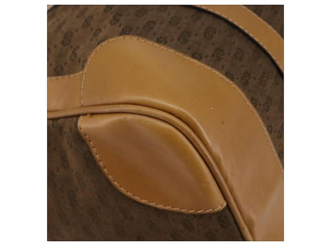 Gucci Borsa Boston Micro GG in tela beige e oro Auth ep11245 D'oro - vista 14