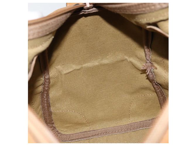 Gucci Borsa Boston Micro GG in tela beige e oro Auth ep11245 D'oro - vista 17