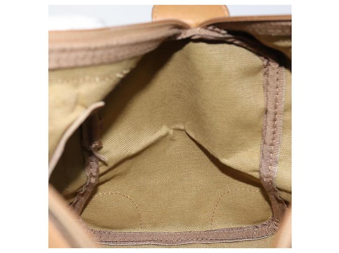 Gucci Borsa Boston Micro GG in tela beige e oro Auth ep11245 D'oro - vista 18