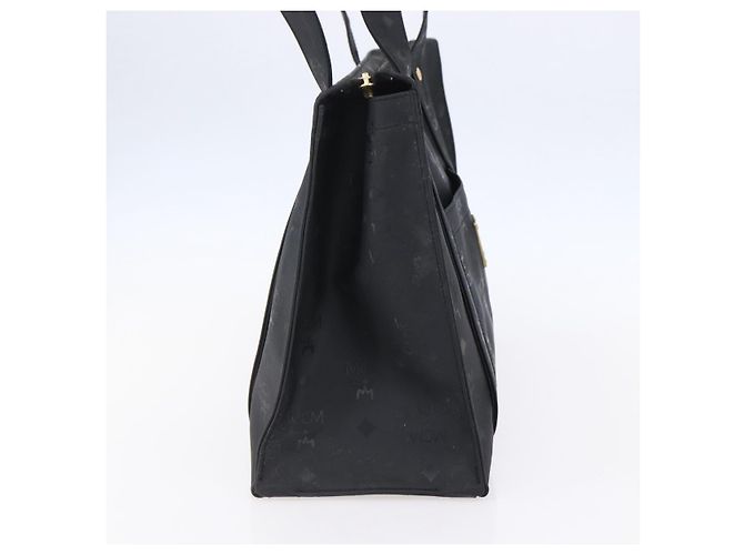 Borsa a spalla MCM Vicetos Logogram PVC Nero Oro Auth BA7690 D'oro - vista 3