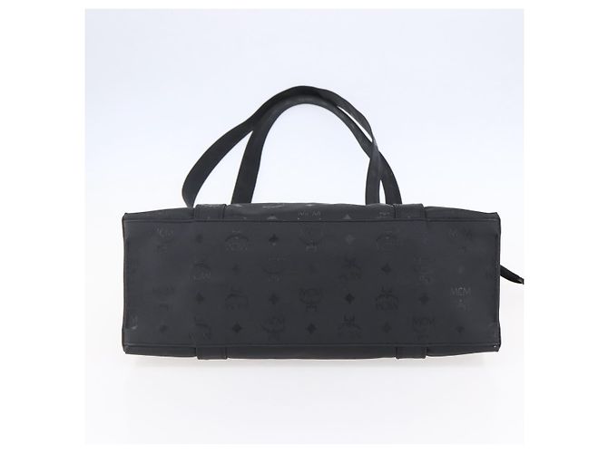 Borsa a spalla MCM Vicetos Logogram PVC Nero Oro Auth BA7690 D'oro - vista 5