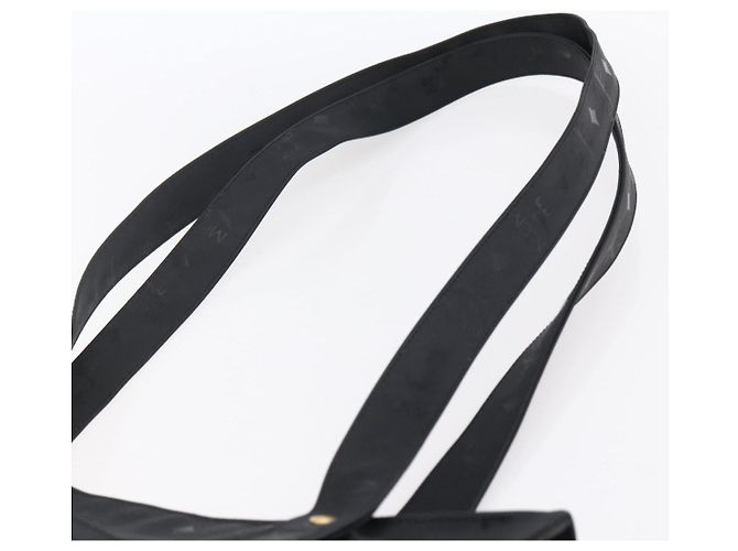 Borsa a spalla MCM Vicetos Logogram PVC Nero Oro Auth BA7690 D'oro - vista 8