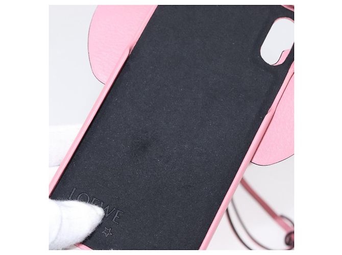 Custodia per iPhone XS in pelle rosa Auth BA7693 LOEWE - vista 10