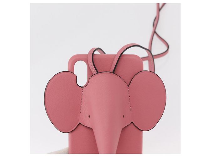 Custodia per iPhone XS in pelle rosa Auth BA7693 LOEWE - vista 17