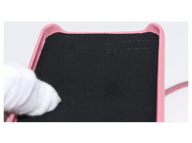 Custodia per iPhone XS in pelle rosa Auth BA7693 LOEWE - vista 21