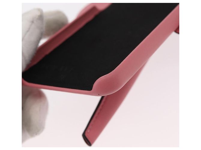 Custodia per iPhone XS in pelle rosa Auth BA7693 LOEWE - vista 9