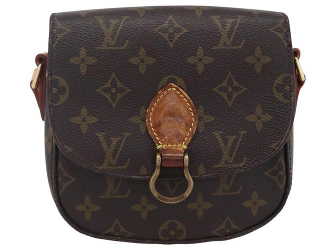 LOUIS VUITTON Borsa a Spalla Monogram Saint Cloud PM M51244 LV Auth BA7849 Monogramma - vista 13