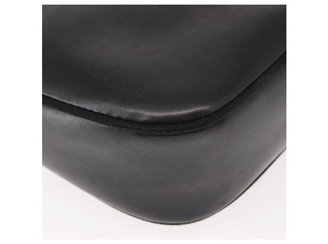 Borsa a Spalla Vala in Pelle Nera e Oro Salvatore Ferragamo Auth BA7320 Nero D'oro - vista 15