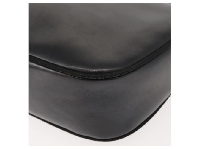 Borsa a Spalla Vala in Pelle Nera e Oro Salvatore Ferragamo Auth BA7320 Nero D'oro - vista 16