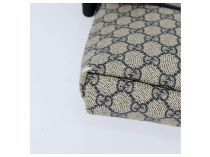 Gucci Bolso de Hombro GG Supreme PVC Marino Plata 223666 Auth 150039 Azul marino - vista 14