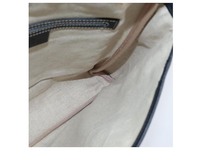 Gucci Bolso de Hombro GG Supreme PVC Marino Plata 223666 Auth 150039 Azul marino - vista 19