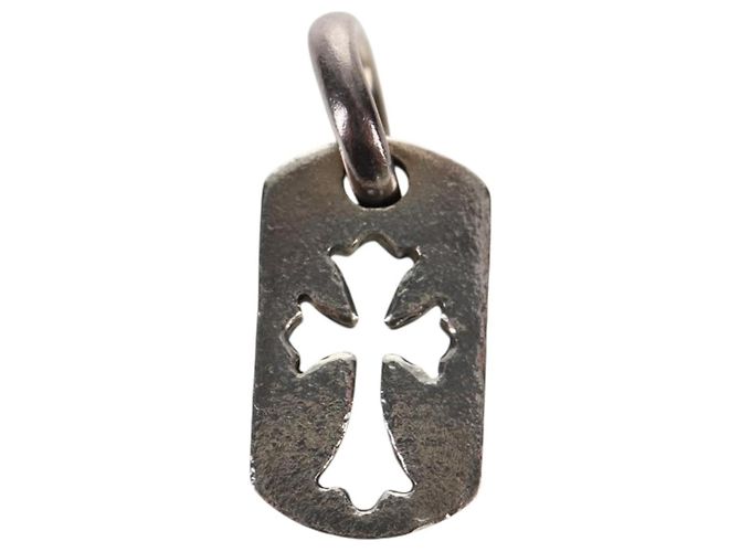 Chrome Hearts Tiny Cut Out Cross Charm Ag925 Silver Auth 136577M - view 2