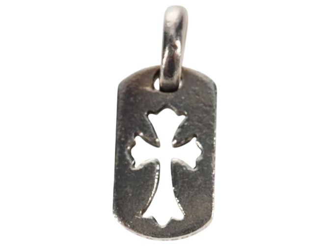 Chrome Hearts Tiny Cut Out Cross Charm Ag925 Silver Auth 136577M - view 3